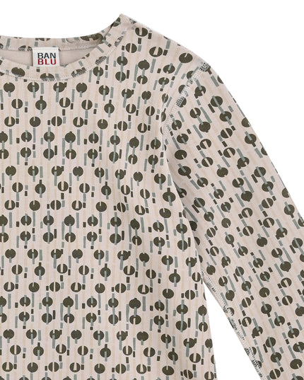 kids atelier banblu Light Gray Panda Sleepwear Set