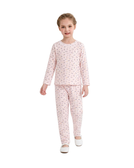 kids atelier banblu Pink Floral Sleepwear Set