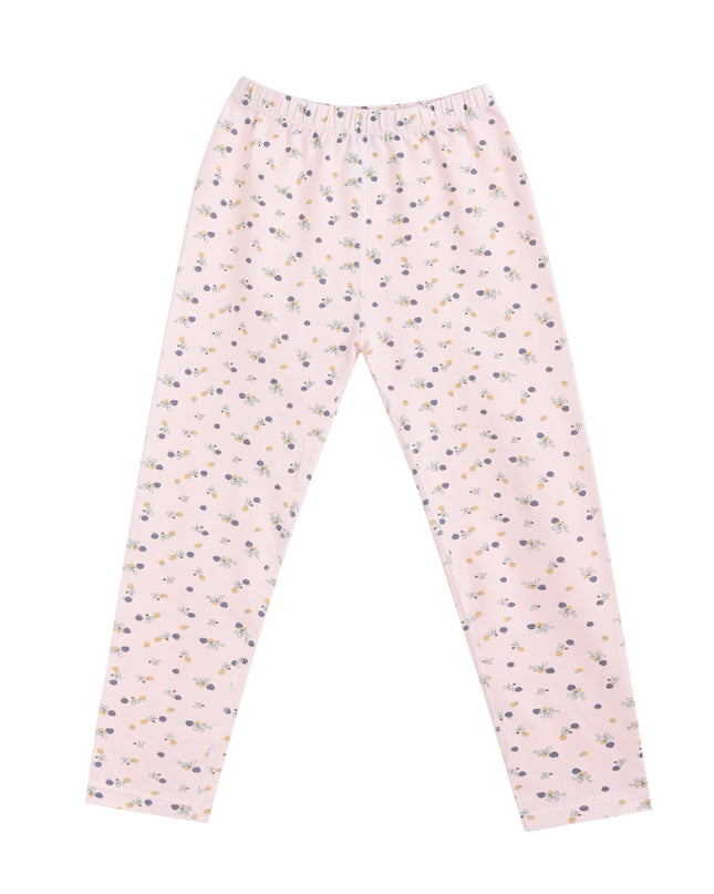 kids atelier banblu Pink Floral Cotton Pajama Set