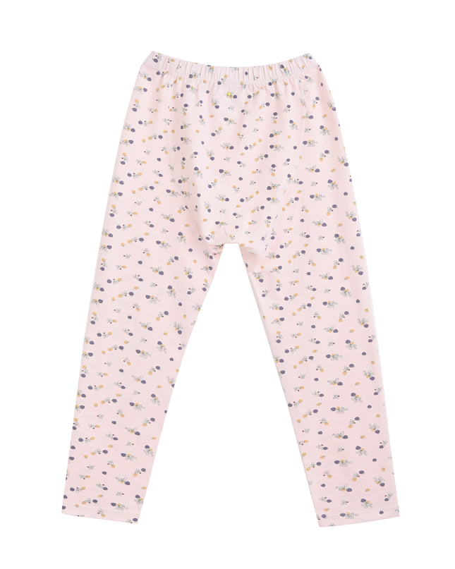 kids atelier banblu Pink Floral Cotton Pajama Set