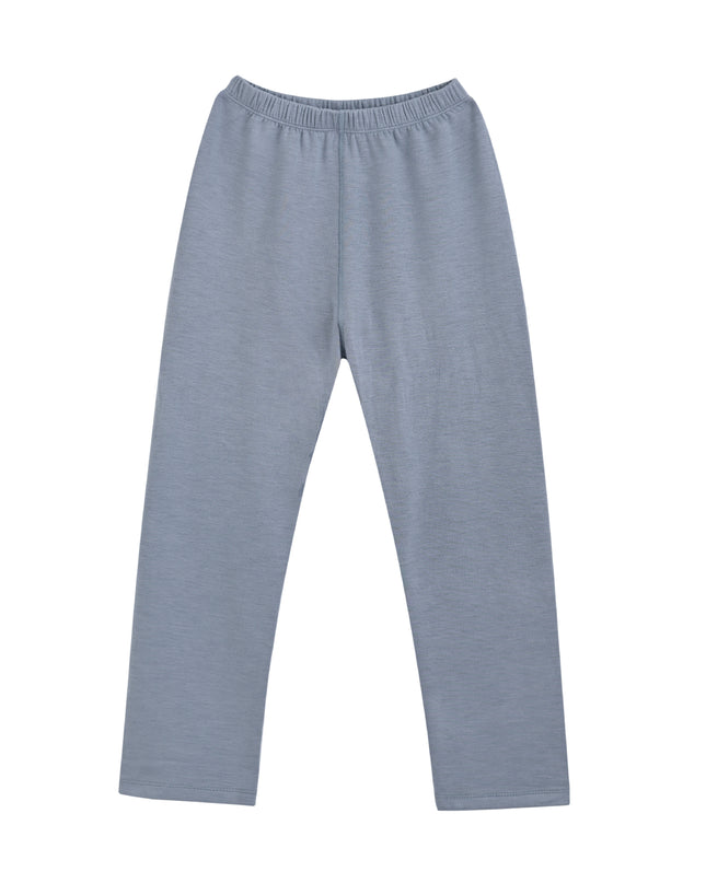 kids atelier banblu Blue Solid Wool-Blend Pajama Set