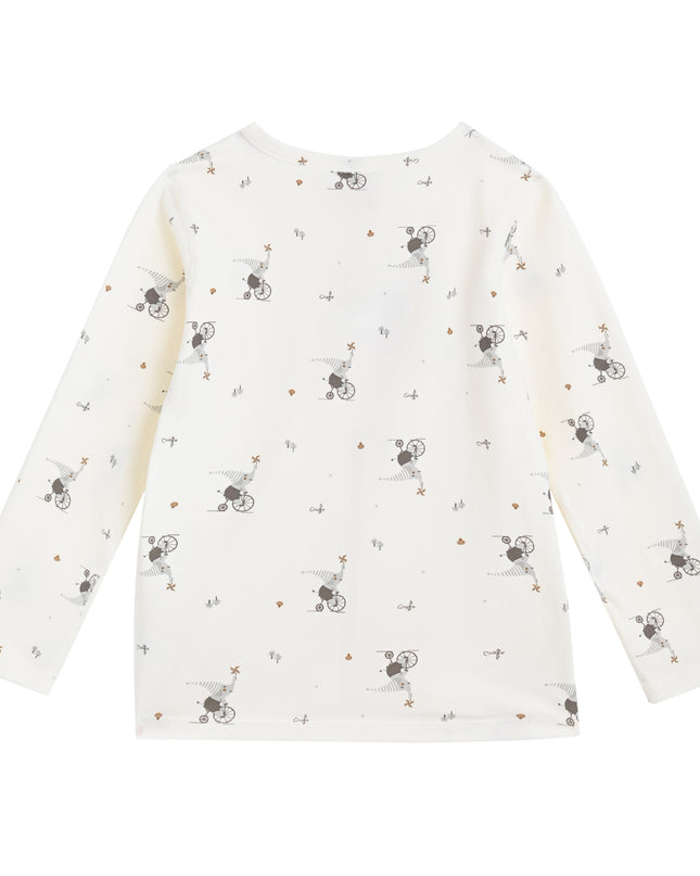 kids atelier banblu Cream Koala Cotton Pajama Set