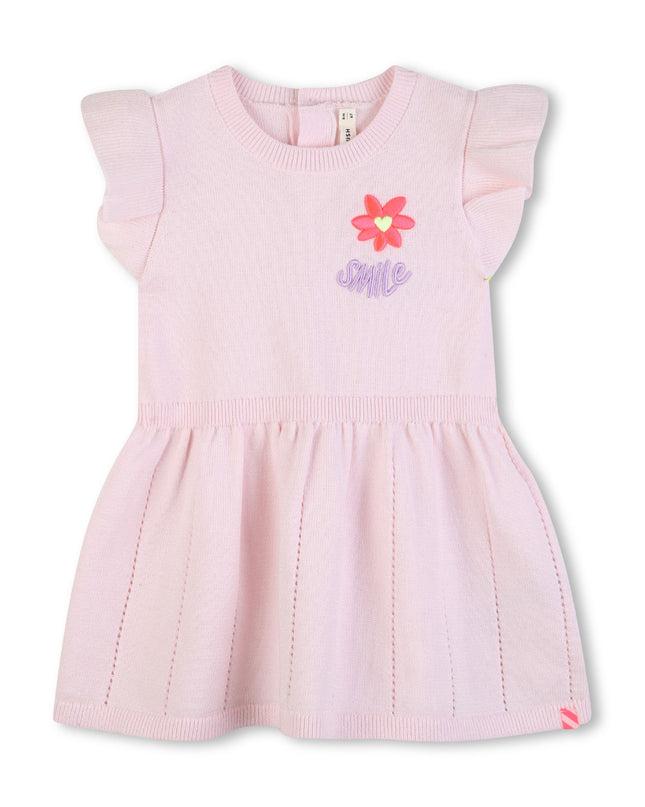 kids atelier billieblush Light Pink Knit Baby Dress