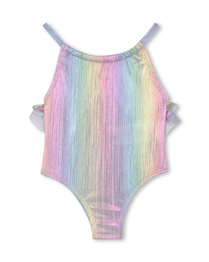 Kids Atelier Billieblush Younger Girls Iridescent Rainbow Swimsuit