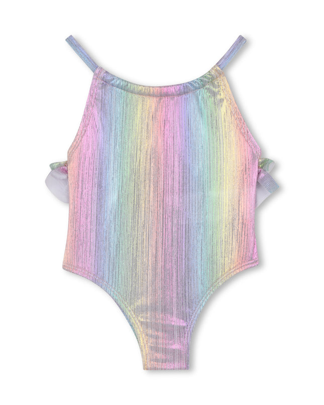 Kids Atelier Billieblush Younger Girls Iridescent Rainbow Swimsuit
