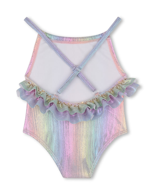 Kids Atelier Billieblush Younger Girls Iridescent Rainbow Swimsuit