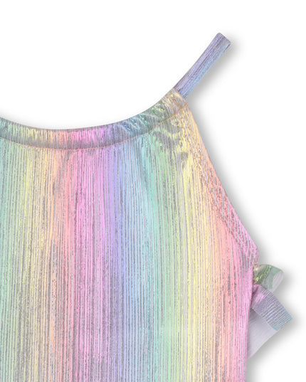 Kids Atelier Billieblush Younger Girls Iridescent Rainbow Swimsuit