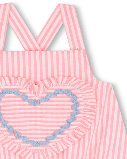 Kids Atelier Billieblush Pink Baby Heart Romper