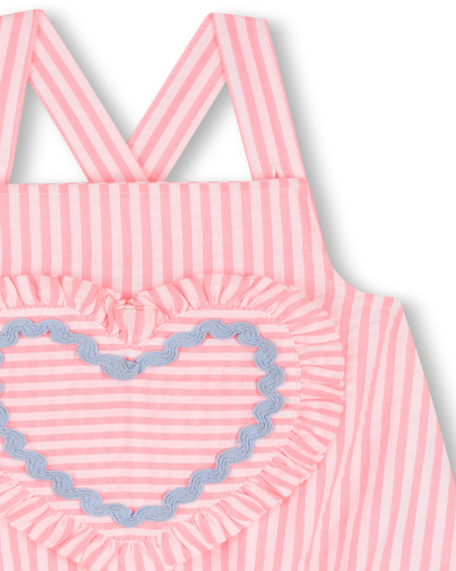 Kids Atelier Billieblush Pink Baby Heart Romper