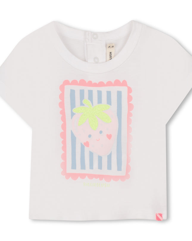 Kids Atelier Billieblush Light Blue Outfit with Strawberries