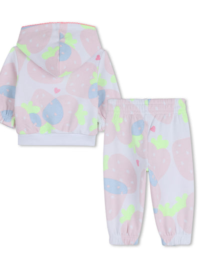 Kids Atelier Billieblush Fleece Jogging Set Strawberries Organic Cotton