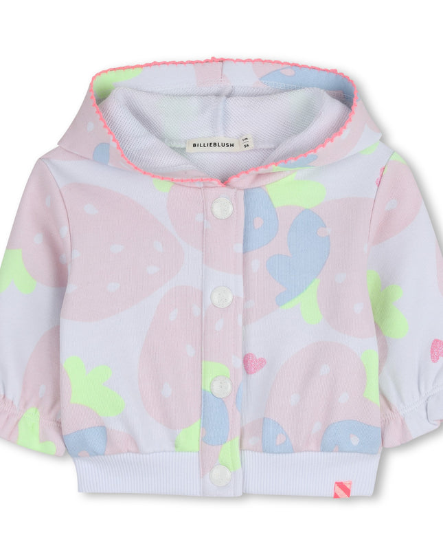 Kids Atelier Billieblush Fleece Jogging Set Strawberries Organic Cotton