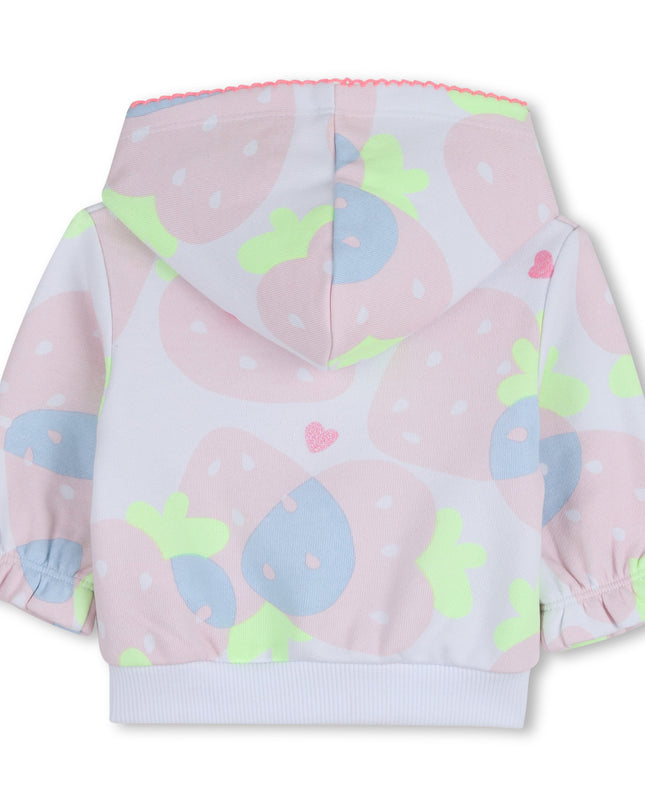 Kids Atelier Billieblush Fleece Jogging Set Strawberries Organic Cotton