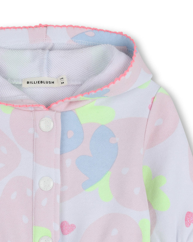 Kids Atelier Billieblush Fleece Jogging Set Strawberries Organic Cotton