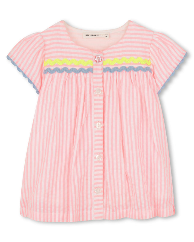 kids atelier billieblush Pink & White Striped Billieblush Dress