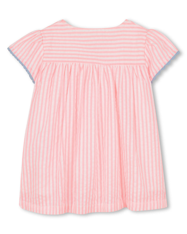 kids atelier billieblush Pink & White Striped Billieblush Dress