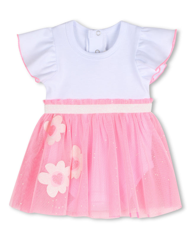 kids atelier billieblush White & Pink Floral Baby Dress