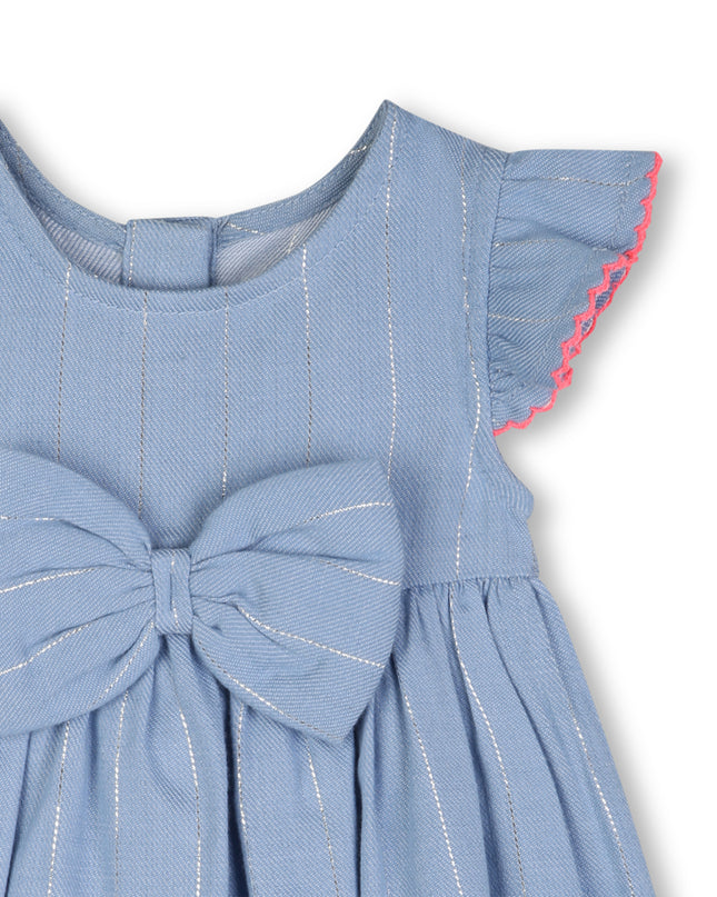 kids atelier billieblush Light Blue Baby Dress with Bow