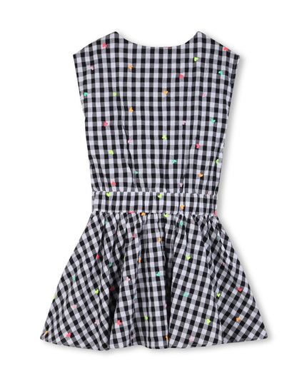 kids atelier billieblush Black & White Gingham Kids’ Dress
