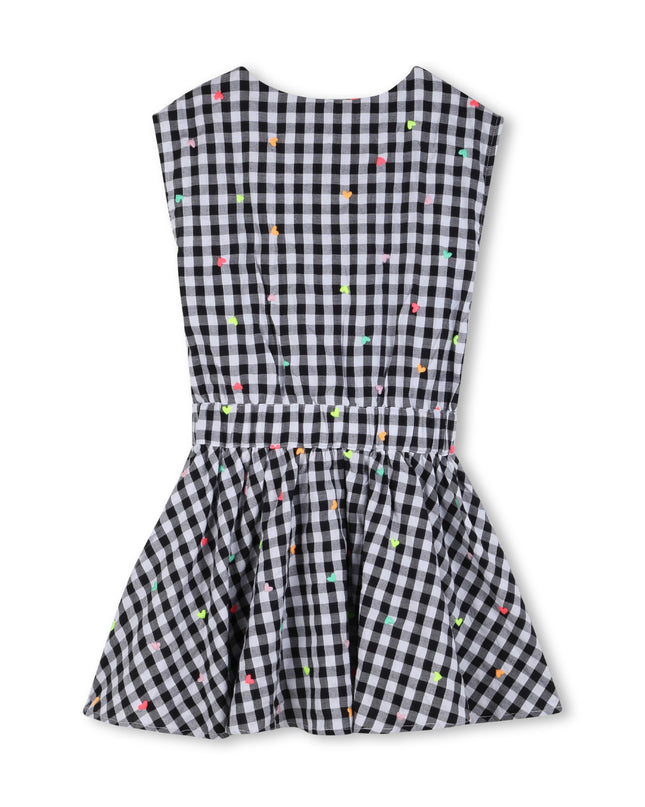 kids atelier billieblush Black & White Gingham Kids’ Dress