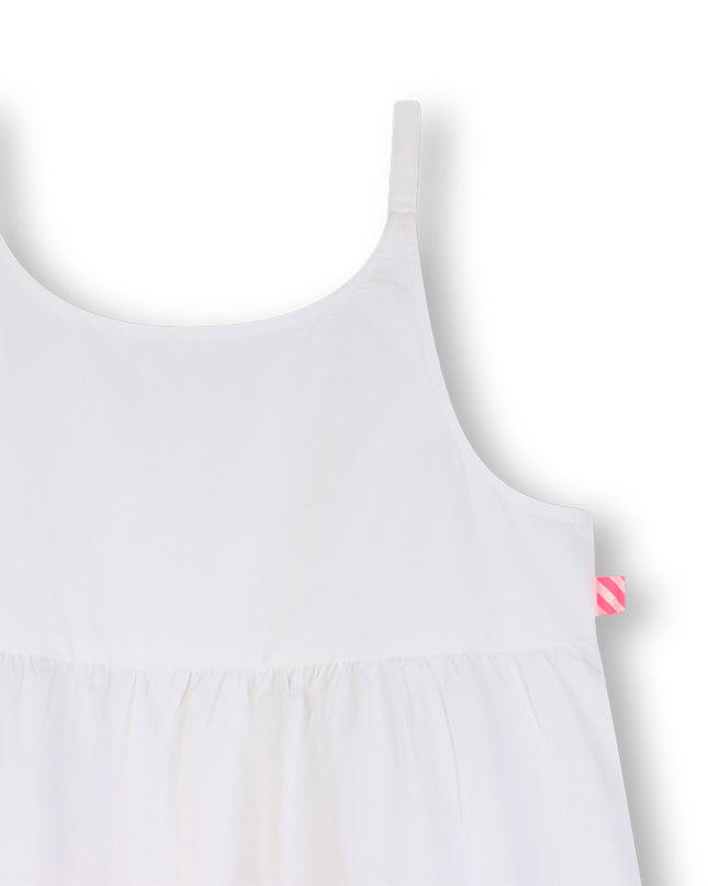 kids atelier billieblush White & Multicolor Trim Kids’ Dress
