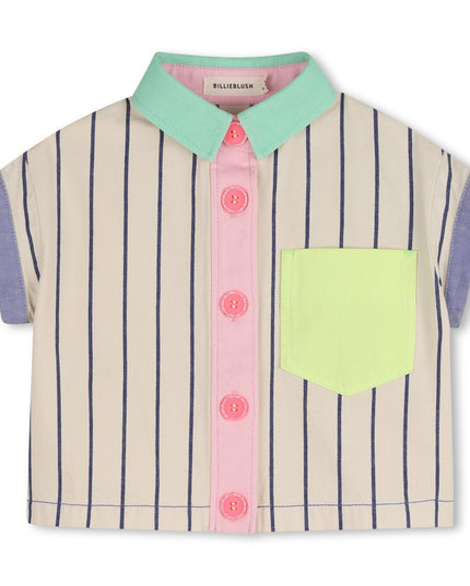 kids atelier billieblush Beige & Navy Striped Kids’ Blouse
