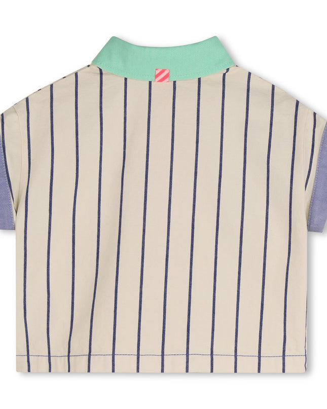 kids atelier billieblush Beige & Navy Striped Kids’ Blouse
