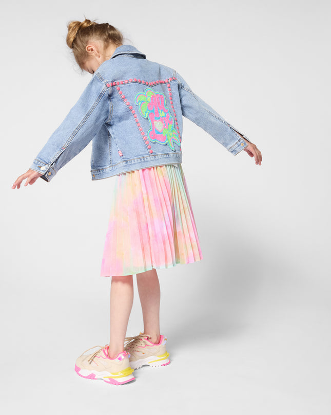 kids atelier billieblush Pastel Tie-Dye Pleated Kids’ Skirt