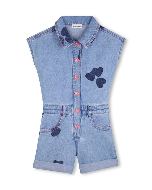 kids atelier billieblush Light Blue Denim Kids’ Romper