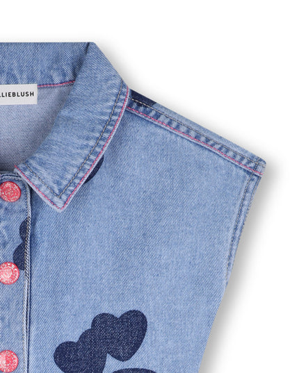 kids atelier billieblush Light Blue Denim Kids’ Romper