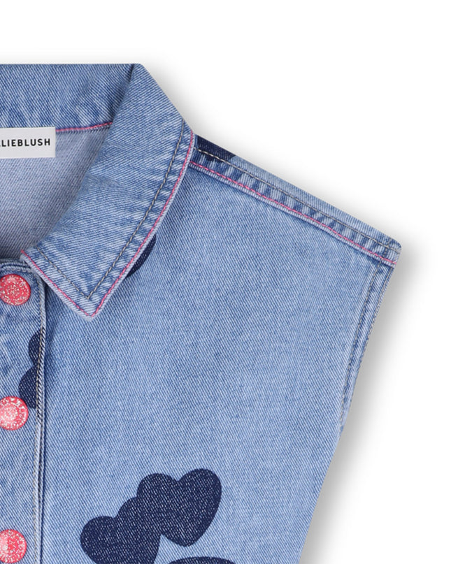 kids atelier billieblush Light Blue Denim Kids’ Romper