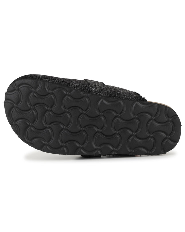 kids atelier billieblush Black Textured Buckle Slip-Ons