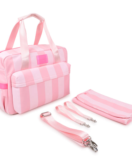 kids atelier billieblush Pink Striped Diaper Bag