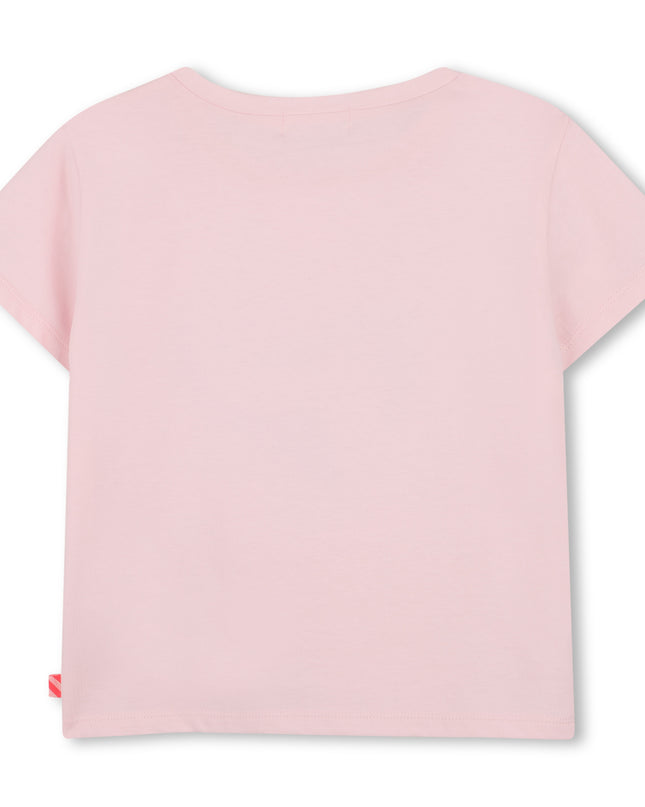 kidsatelier-Billieblush-Pink Heart Glitter T-Shirt