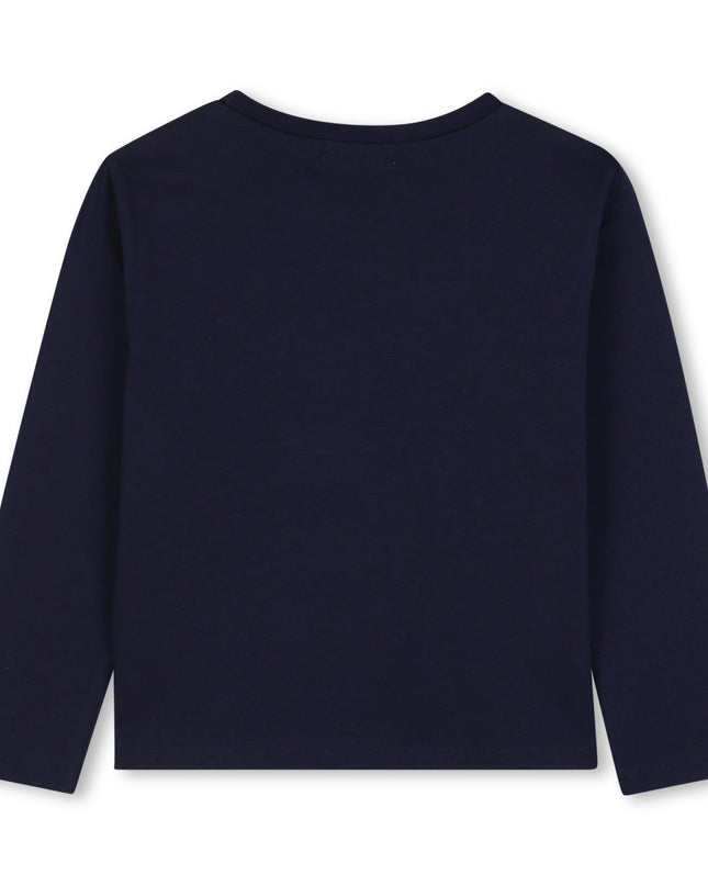 Kids Atelier Billieblush Navy Sequin Jersey Tee