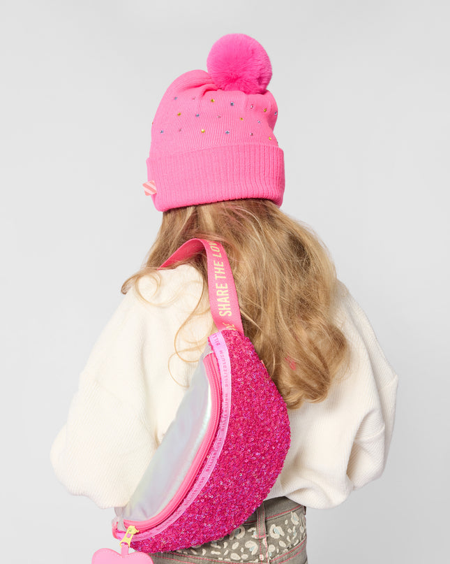 kidsatelier-Billieblush-Forest Green Wide‑Leg Twill Pants