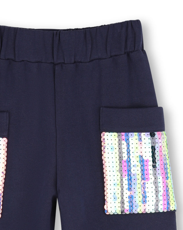 Kids Atelier Billieblush Navy Fleece Jogging Pants