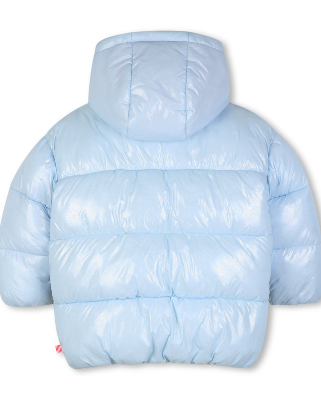 Kids Atelier Billieblush Blue Sequin Pocket Puffer