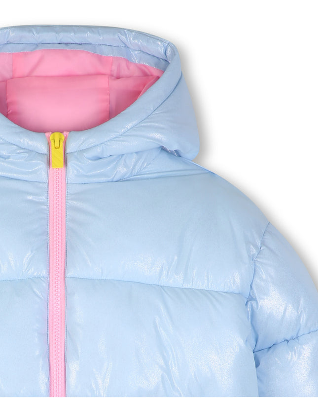 Kids Atelier Billieblush Blue Sequin Pocket Puffer