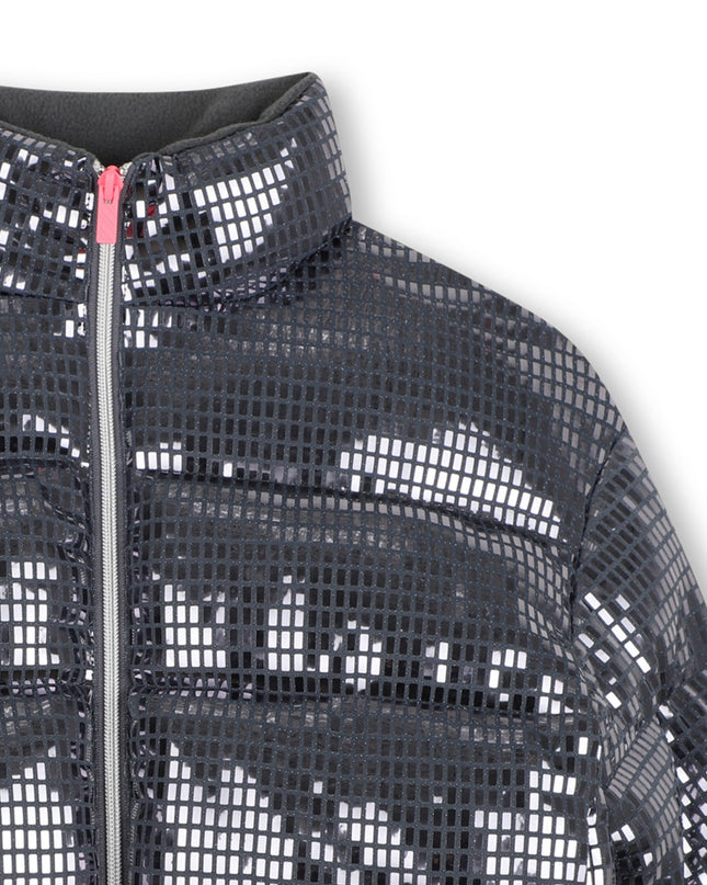 Kids Atelier Billieblush Grey Faceted Puffer Jacket