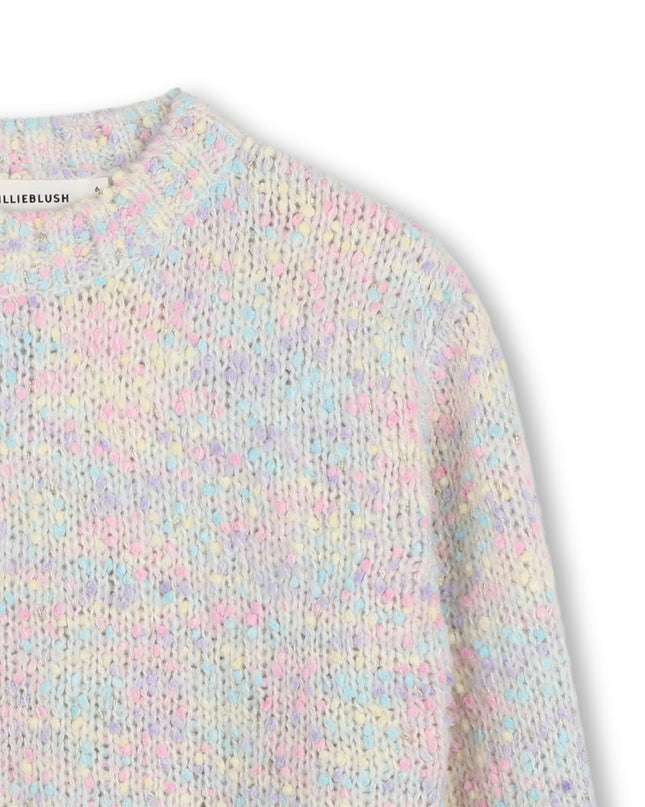 Kids Atelier Billieblush Multicolor Fancy Knit Sweater