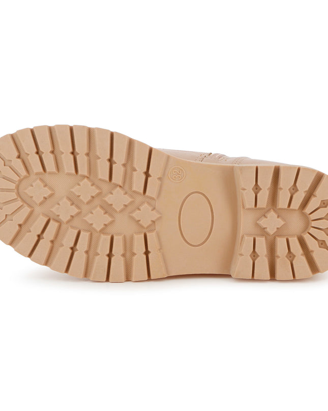 Kids Atelier Billieblush Gold Knit Ankle Boots