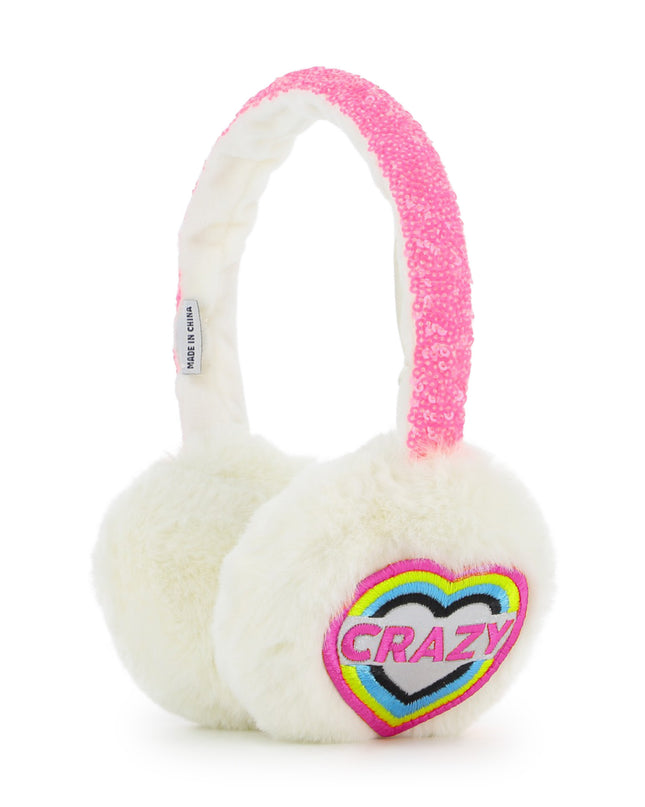 Kids Atelier Billieblush Ivory Faux Fur Earmuffs