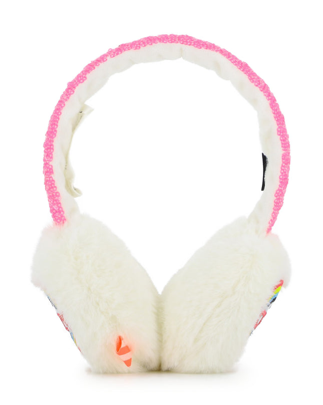 Kids Atelier Billieblush Ivory Faux Fur Earmuffs