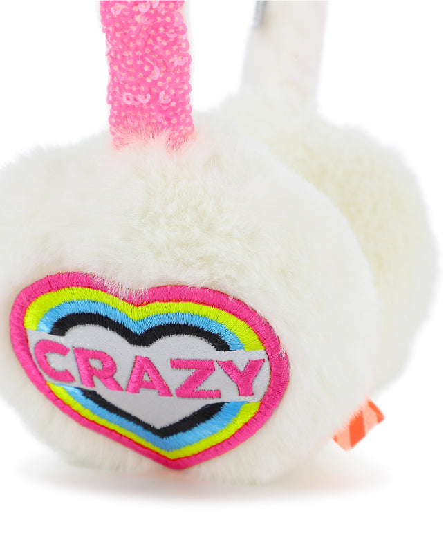 Kids Atelier Billieblush Ivory Faux Fur Earmuffs