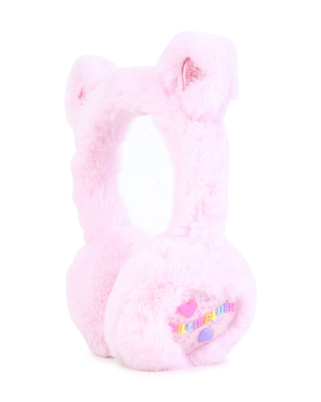 Kids Atelier Billieblush Pink Faux Fur Earmuffs