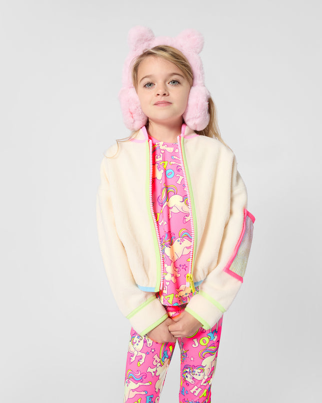 Kids Atelier Billieblush Pink Faux Fur Earmuffs