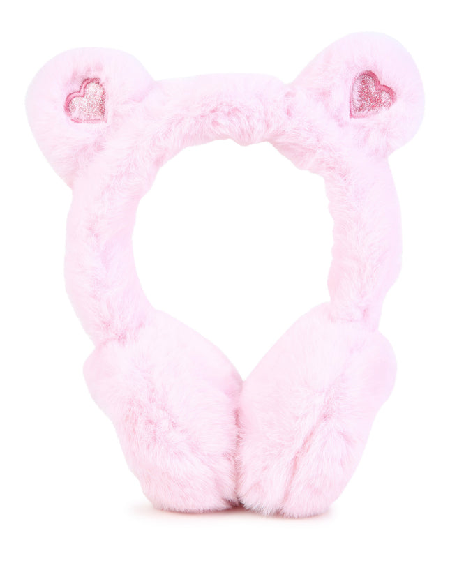 Kids Atelier Billieblush Pink Faux Fur Earmuffs