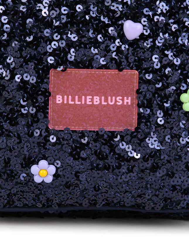 Kids Atelier Billieblush Navy Sequin Charm School Backpack