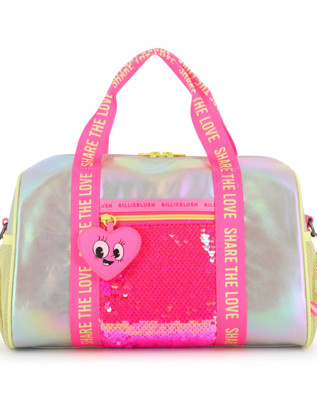 Kids Atelier Billieblush Iridescent Sequin Bowling Bag
